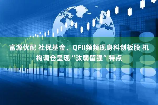 富源优配 社保基金、QFII频频现身科创板股 机构调仓呈现“汰弱留强”特点